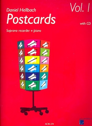 Postcards vol.1 (+CD) for soprano recorder and piano
