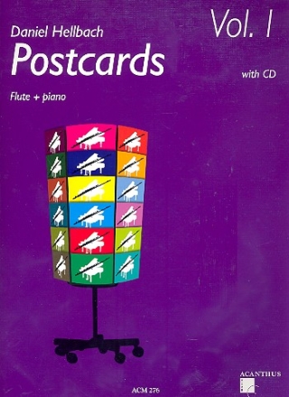 Postcards vol.1 (+CD) for flute and piano