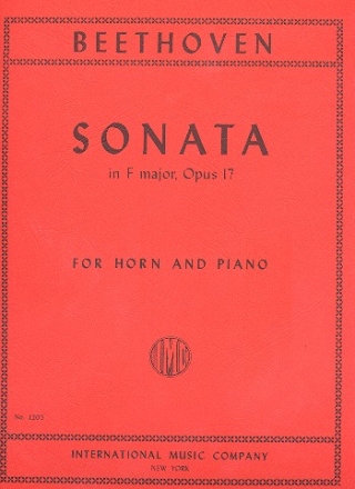 Sonate F major op.17 for horn and piano