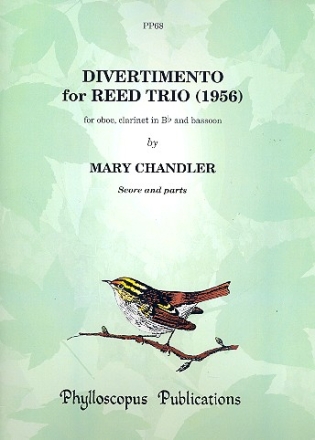 Divertimento for oboe, clarinet and bassoon score and parts