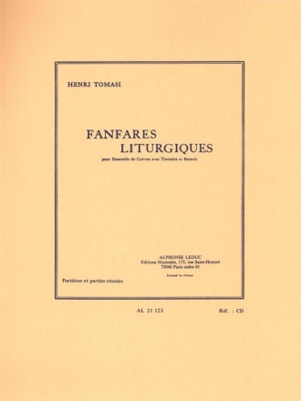 Fanfares litugiques pour ensemble de cuivres, timbales et batterie partition et parties