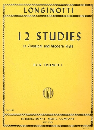 12 studies in modern and classical style for trumpet