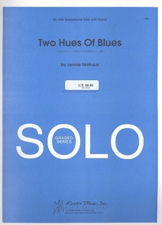 2 Hues of Blues for alto saxophone and piano