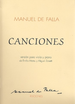 Canciones para viola y piano