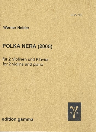 Polka nera fr 2 Violinen und Klavier Stimmen