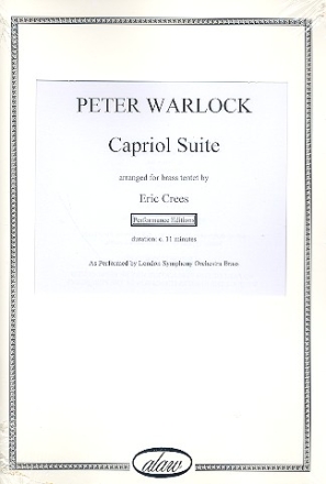 Capriol Suite for 10 brass instruments (ensemble) score and parts