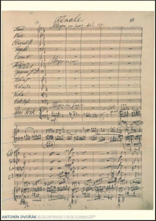Poster Faksimile Klavierkonzert g-moll op. 33 (Faksimile) 60x84 cm