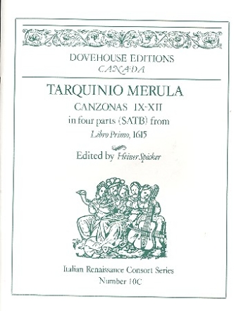 Canzonas op.1 nos.9-12 for 4 instruments (SATB) score and parts