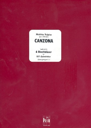 Canzona fr 6 Blechblser Partitur und Stimmen