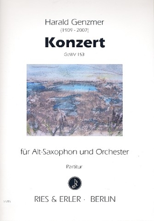 Konzert GeWV153 fr Altsaxophon und Orchester Partitur