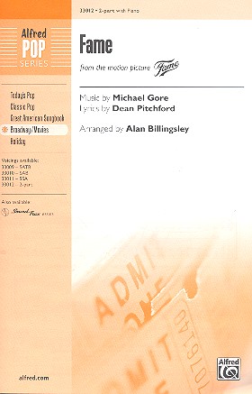 Fame for 2-part chorus and piano score