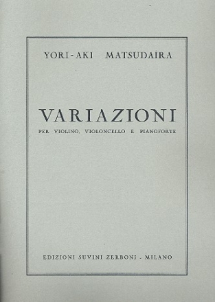 Variazioni per violino, violoncello e pianoforte parti