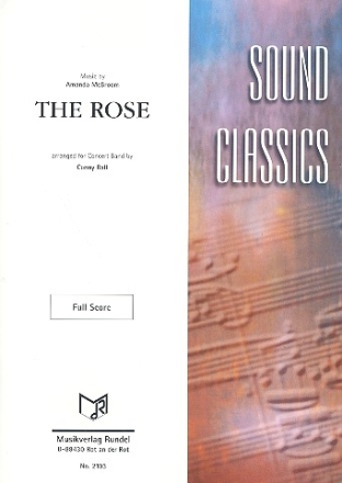 The Rose: fr Blasorchester Partitur