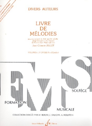 Livre de mlodies vol.6 pour 1-6 voix et piano