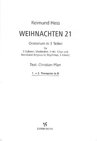 Weihnachten 21 fr Soli, gem Chor und Band Trompete 1 und 2 in B