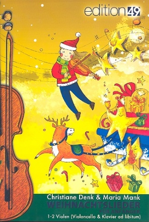 Weihnachtslieder fr Anfnger fr fr 1-2 Violen (Klavier und Violoncello ad lib) Partitur und Stimmen