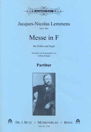 Messe in F fr gem Chor (SAM) und Orgel Partitur