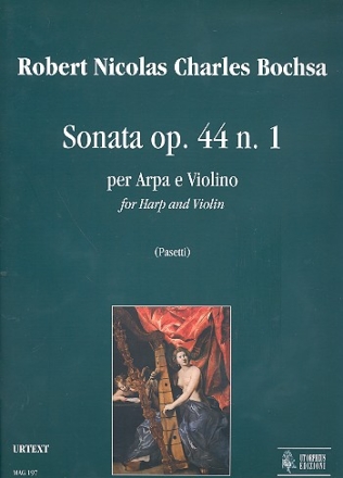 Sonata op.44,1 for harp and violin score and parts
