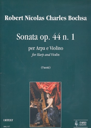 Sonata op.44,1 for harp and violin score and parts