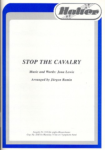 Stop the Cavalry fr Blasorchester Direktion und Stimmen