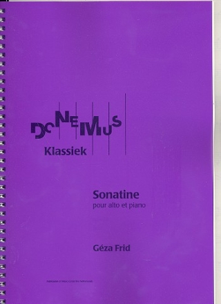 Sonatina op.25 for viola and piano score and part