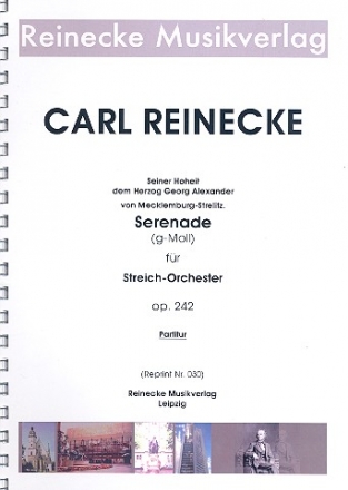 Serenade g-Moll op.242 fr Streichorchester Partitur