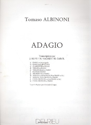 Adagio pour violon, violoncelle et piano