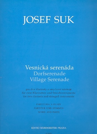 Dorfserenade fr 2 Klarinetten und Streicher Partitur und Stimmen