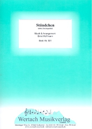 Stndchen fr Tenorhorn, Bariton, Posaune in C und Tuba Partitur und Stimmen