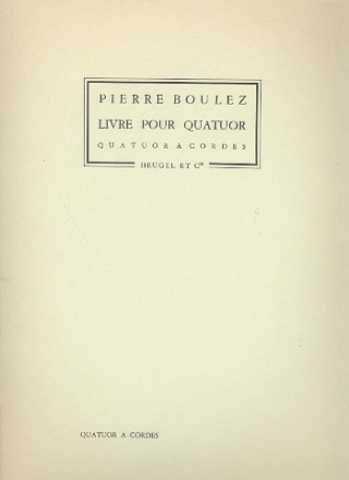 Livre pour quatuor pour quatuor  cordes parties