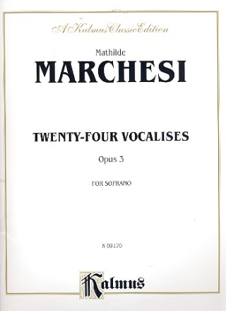 24 Vocalises op.3 for soprano and piano