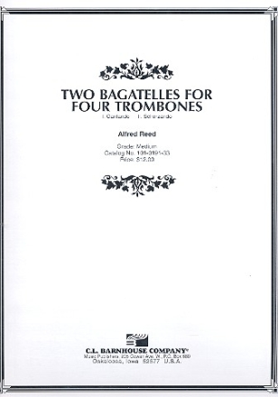 2 Bagatelles for 4 trombones score and parts