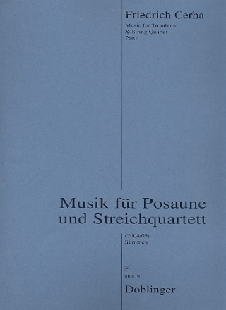 Musik fr Posaune und Streichquartett Stimmen