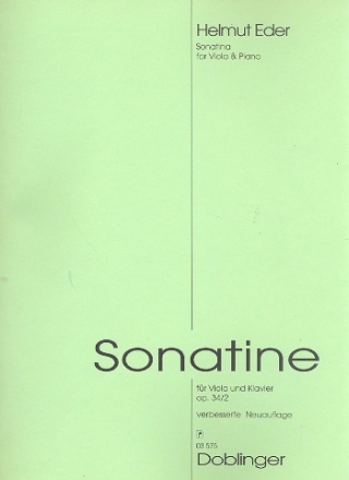 Sonatine op.34,2 fr Viola und Klavier
