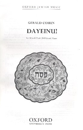 Dayeinu for mixed chorus and pinao score (hebr)