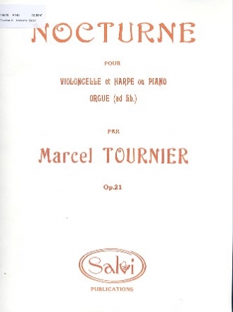 Nocturne op.21  pour violoncelle et harpe ou (piano/orgue)