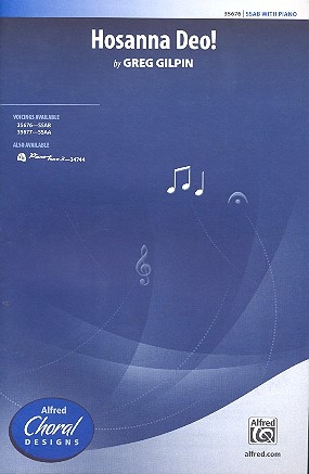 Hosanna Deo for mixed chorus (SSAB) and piano score
