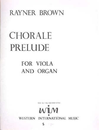 Chorale Prelude for viola and organ