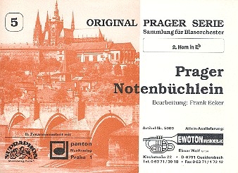 Prager Notenbchlein: fr Blasorchester Horn 2 in Es