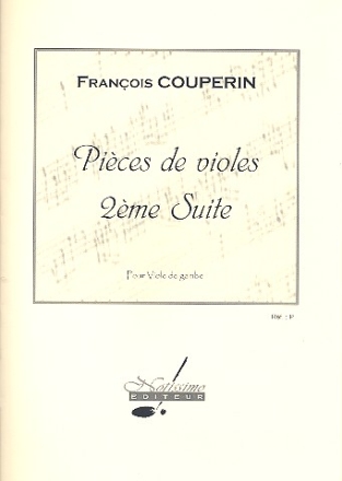 Pices de violes suite no.2 pour viole de gambe