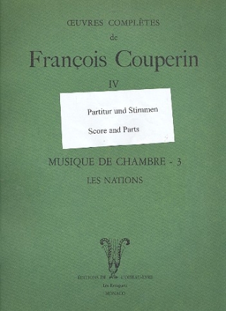 Oeuvres Compltes de Francois Couperin vol.4 - Les Nations