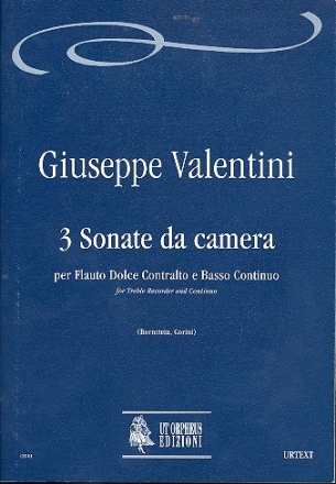 3 Sonate da camera for treble recorder and bc