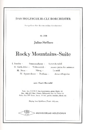 Rocky Mountains-Suite fr Harmonikaorchester Partitur