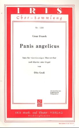 Panis angelicus fr Mnnerchor und Klavier (Orgel) Klavierpartitur