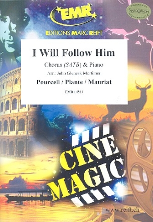 I will follow him  for mixed chorus and piano score and 20 chorus scores