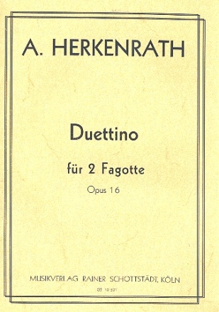 Duettino op.16 fr 2 Fagotte 2 Spielpartituren