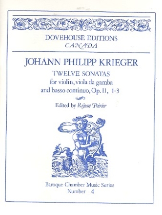 12 Sonatas op.2 vol.1 (nos.1-3) for violin, viola da gamba and Bc score and parts