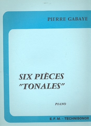 6 pieces tonales pour piano piano