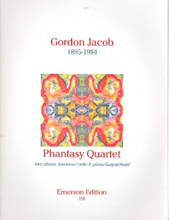 Phantasy Quartet for 2 oboes, bassoon (cello) and piano (harpsichord) score and parts