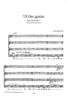Deo gratias for mixed chorus a cappella score